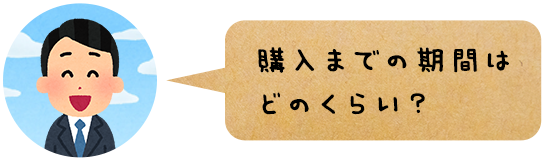 購入までの期間はどのくらい？