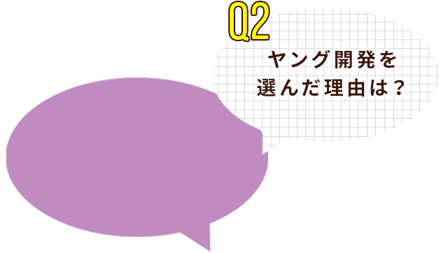 ヤング開発を選んだ理由は？